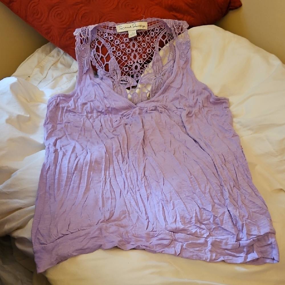 French Laundry Lace Tank M